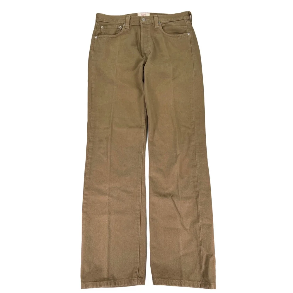 Levi's Men's Brown 501 Straight Leg Button Fly Jeans - 32x32